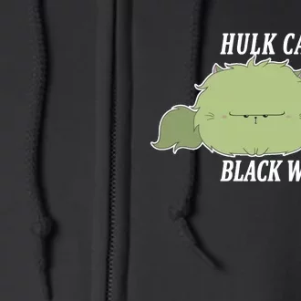 Hulk Cat Black W. Cat Full Zip Hoodie