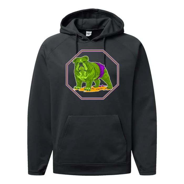 Hulk Green Dog Performance Fleece Hoodie