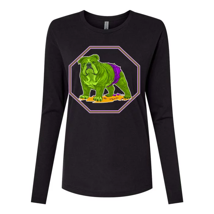 Hulk Green Dog Womens Cotton Relaxed Long Sleeve T-Shirt