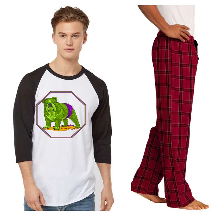 Hulk Green Dog Raglan Sleeve Pajama Set