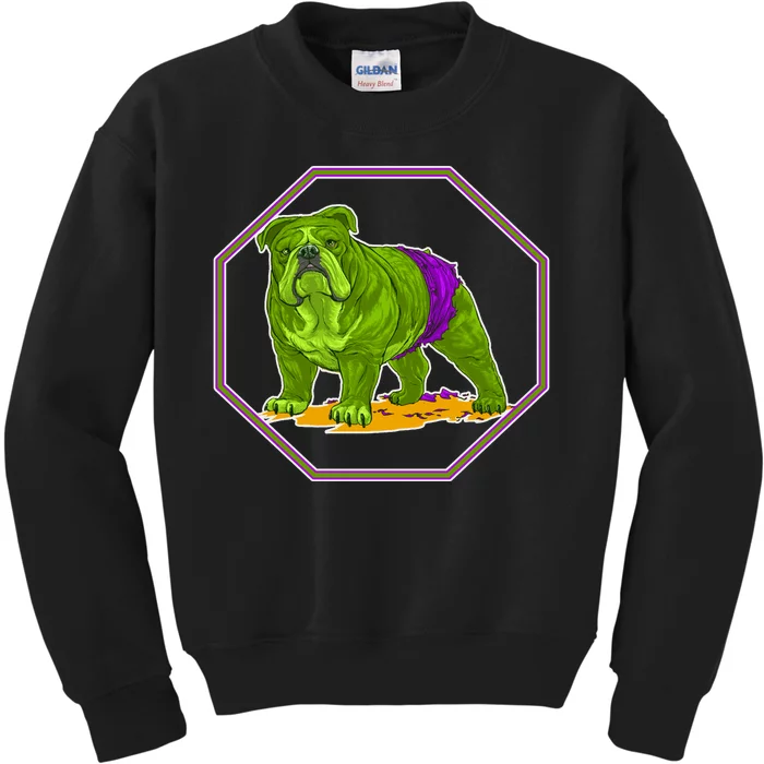 Hulk Green Dog Kids Sweatshirt