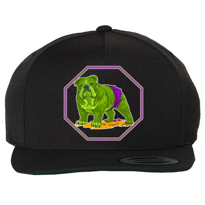 Hulk Green Dog Wool Snapback Cap