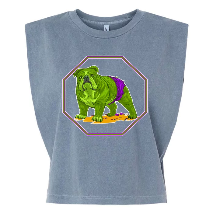 Hulk Green Dog Garment-Dyed Women's Muscle Tee