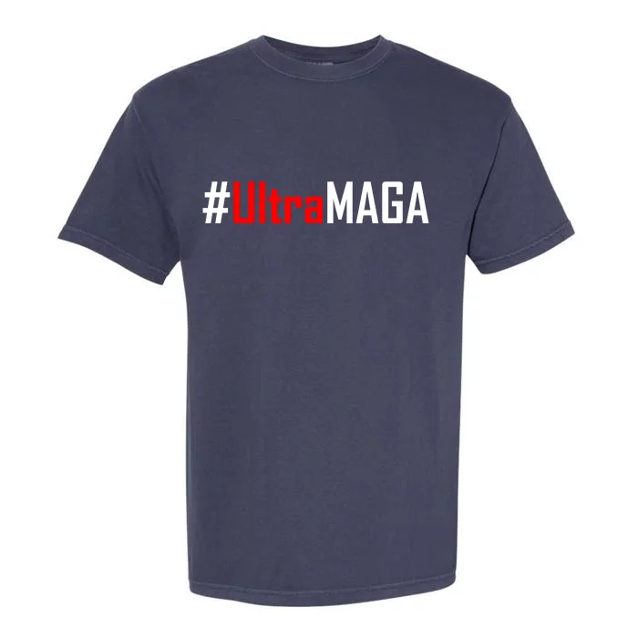 Hashtag Ultra MAGA USA United States Of America Garment-Dyed Heavyweight T-Shirt