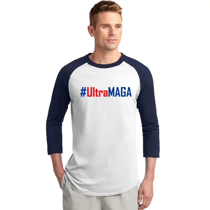 Hashtag Ultra MAGA USA United States Of America Baseball Sleeve Shirt