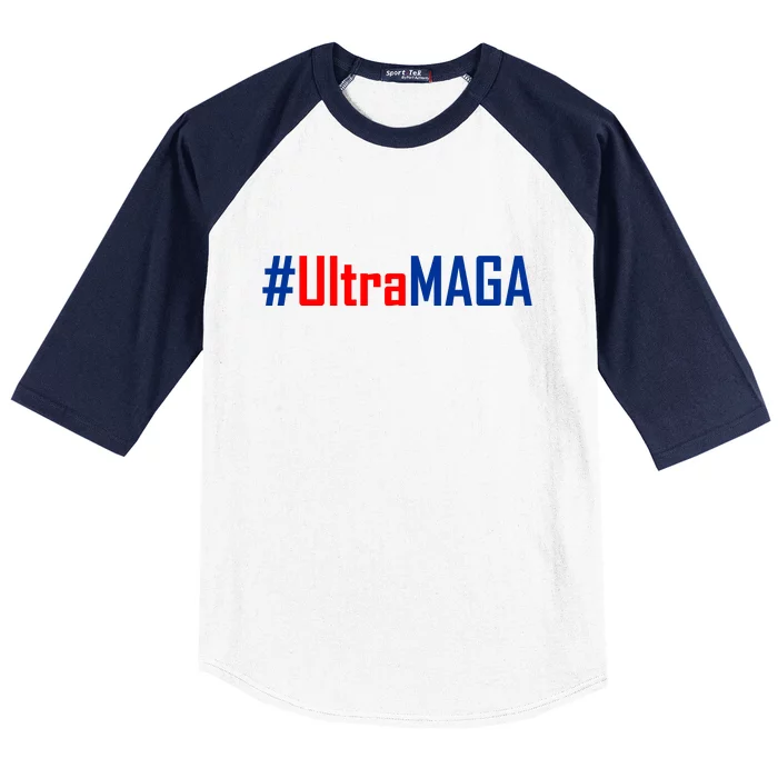 Hashtag Ultra MAGA USA United States Of America Baseball Sleeve Shirt