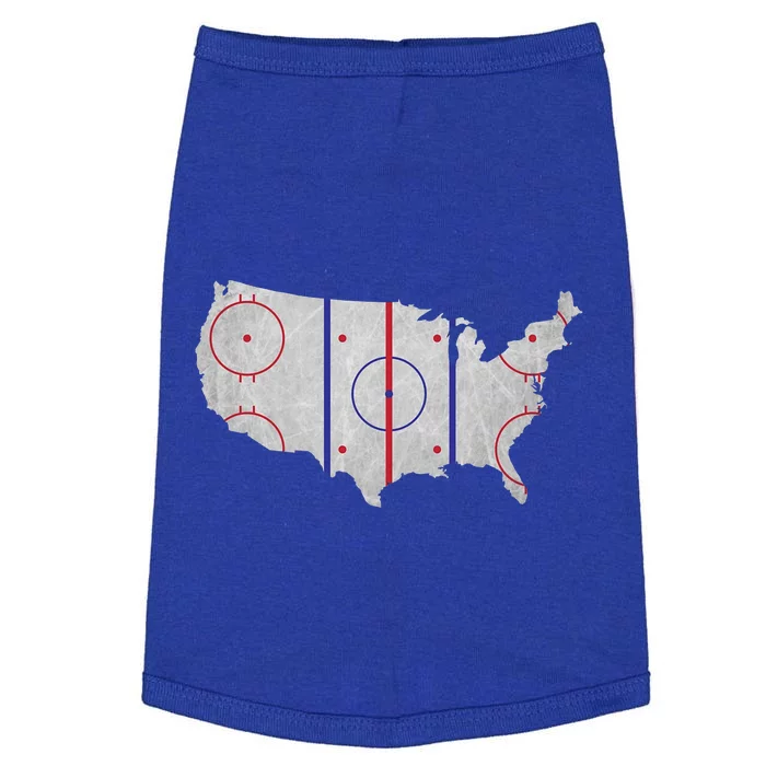 Hockey USA Map Doggie Tank