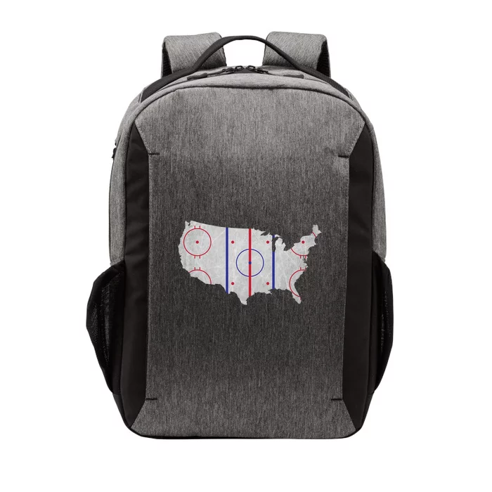 Hockey USA Map Vector Backpack