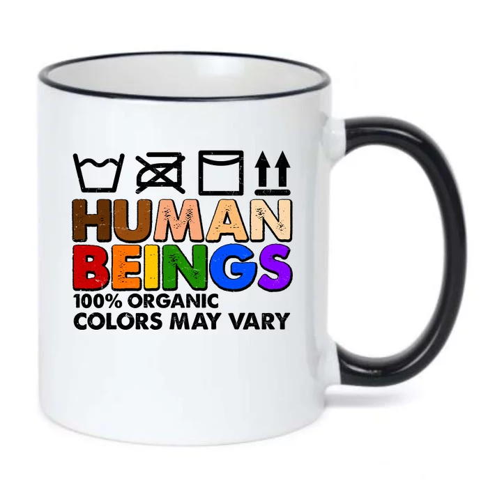 Human Beings 100 Percent Organic Colors May Vary Black Color Changing Mug