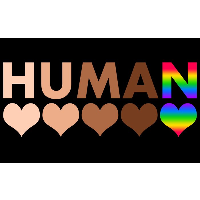 Human Diversity Human Rights Bumper Sticker