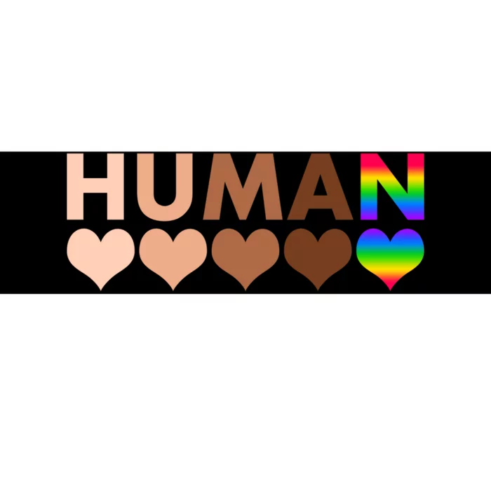 Human Diversity Human Rights Bumper Sticker