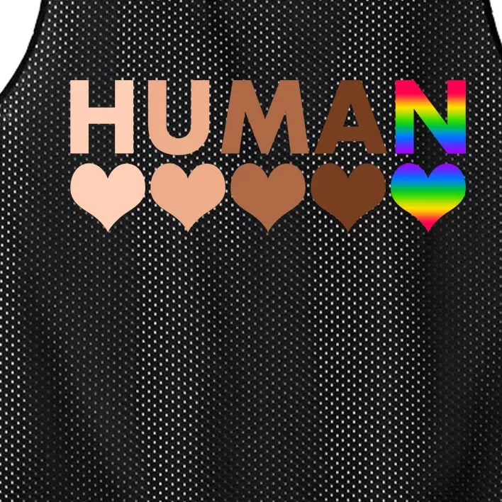 Human Diversity Human Rights Mesh Reversible Basketball Jersey Tank