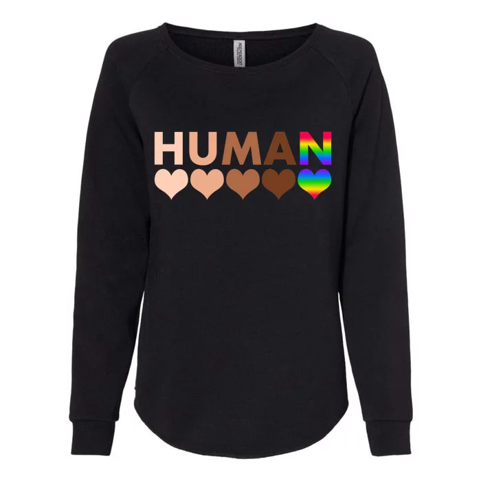 Human Diversity Human Rights Womens California Wash Sweatshirt