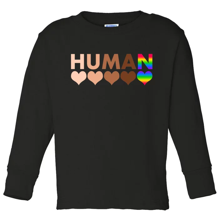 Human Diversity Human Rights Toddler Long Sleeve Shirt