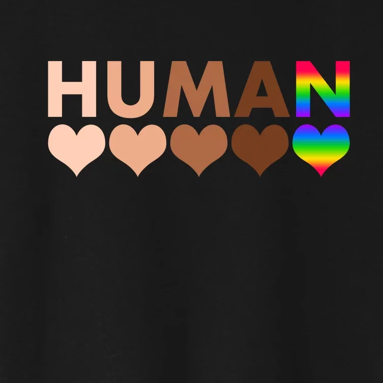 Human Diversity Human Rights Women's Crop Top Tee