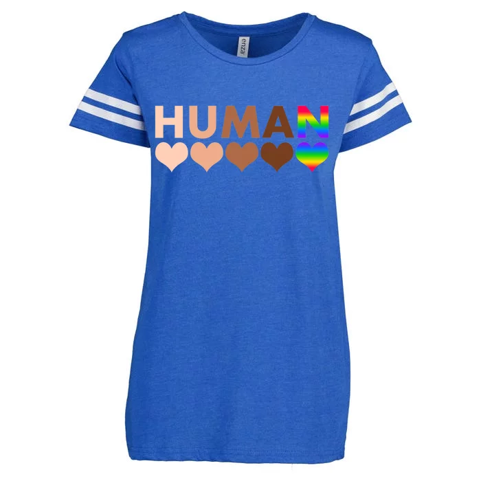 Human Diversity Human Rights Enza Ladies Jersey Football T-Shirt