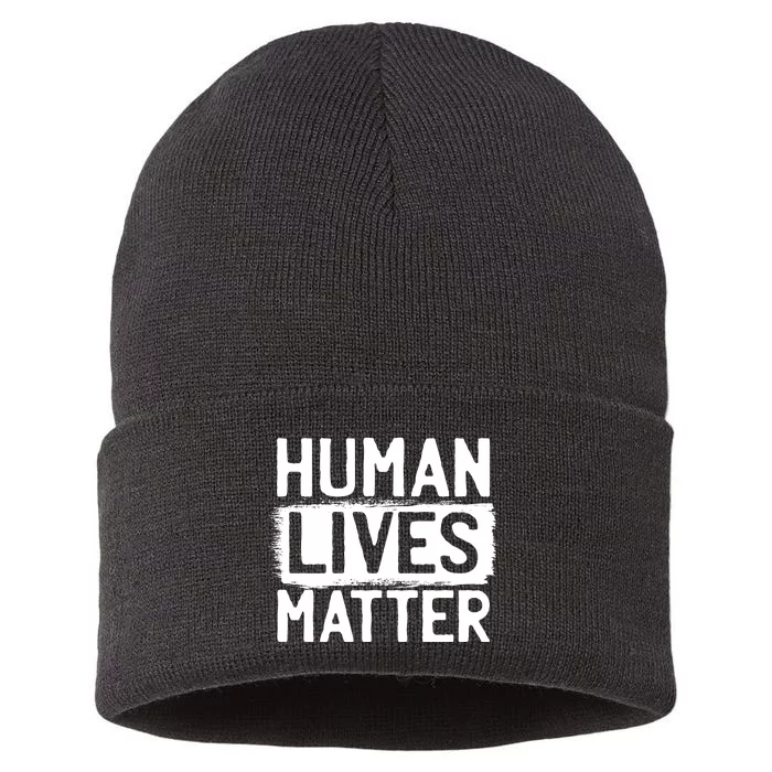 Human Lives Matter Sustainable Knit Beanie