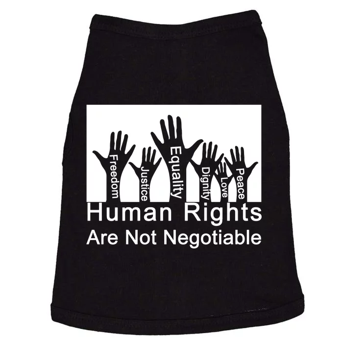 Human Rights Are Not Negotiable Doggie Tank