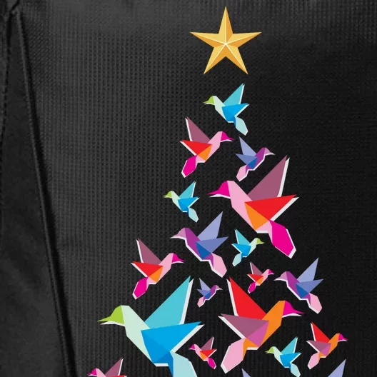 Humming Bird Christmas Tree City Backpack