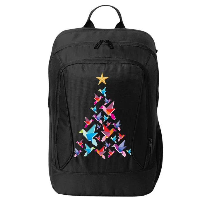 Humming Bird Christmas Tree City Backpack