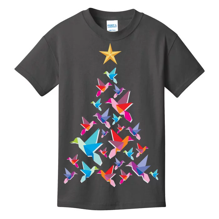 Humming Bird Christmas Tree Kids T-Shirt