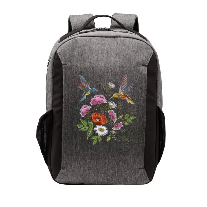 Humming Birds Flowers Vector Backpack