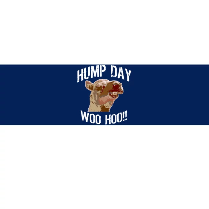 Hump Day Woo Hoo Camel Face Bumper Sticker