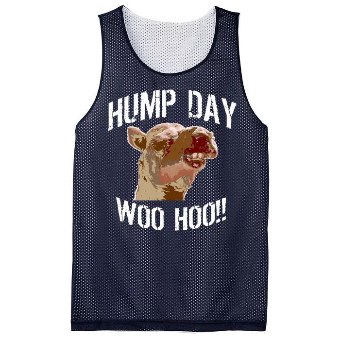 Hump Day Woo Hoo Camel Face Mesh Reversible Basketball Jersey Tank