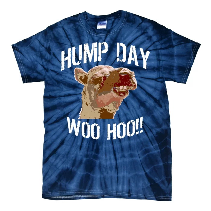 Hump Day Woo Hoo Camel Face Tie-Dye T-Shirt