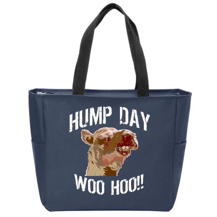 Hump Day Woo Hoo Camel Face Zip Tote Bag