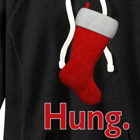 Hung Funny Christmas Women's Fleece Hoodie