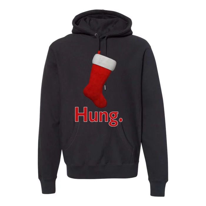 Hung Funny Christmas Premium Hoodie