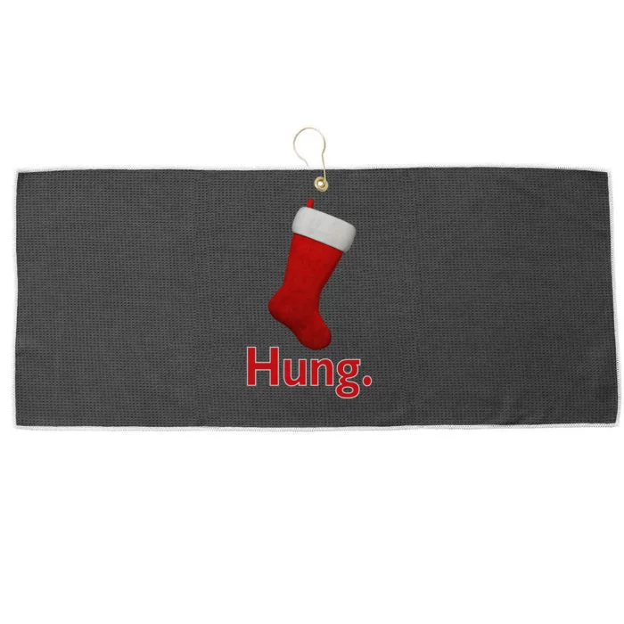 Hung Funny Christmas Large Microfiber Waffle Golf Towel