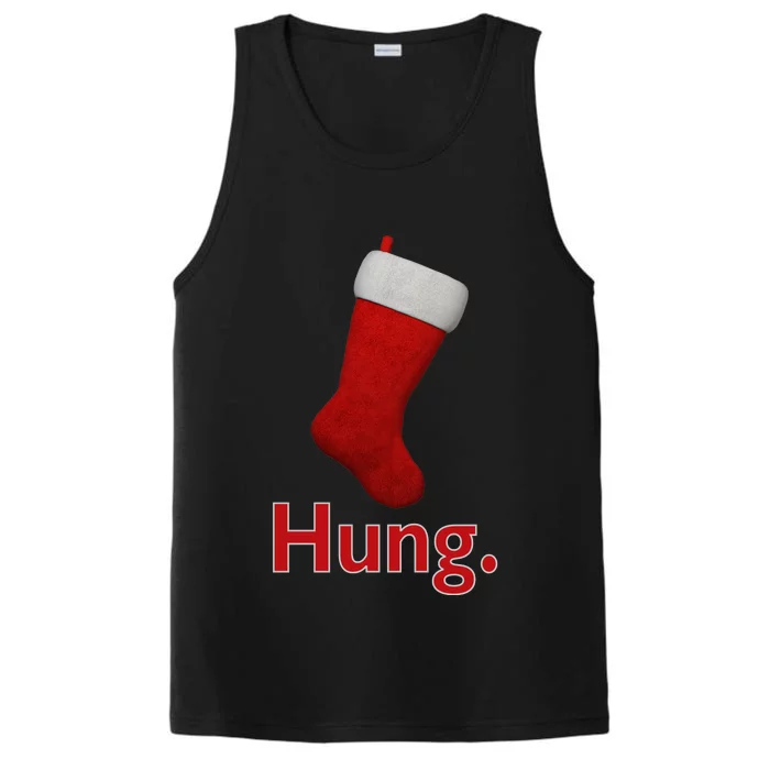 Hung Funny Christmas Performance Tank