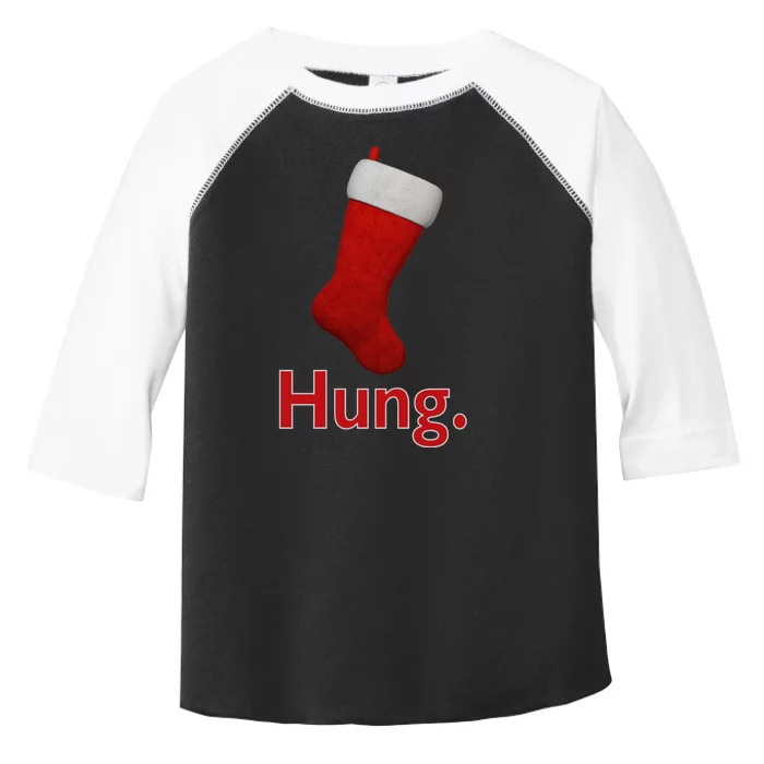 Hung Funny Christmas Toddler Fine Jersey T-Shirt