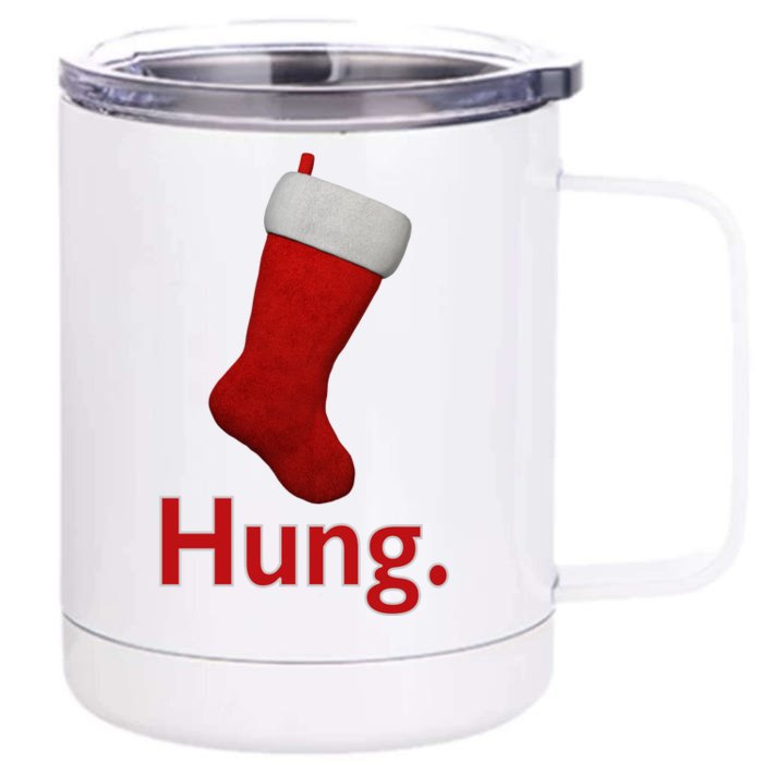 Hung Funny Christmas Front & Back 12oz Stainless Steel Tumbler Cup