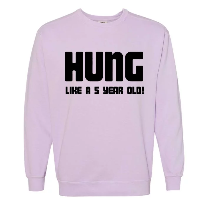 Hung Like A 5 Year Old Garment-Dyed Sweatshirt