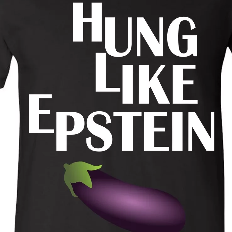 Hung Like Epstein V-Neck T-Shirt