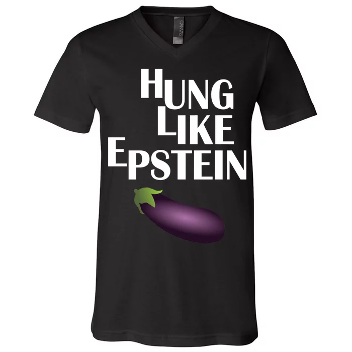 Hung Like Epstein V-Neck T-Shirt