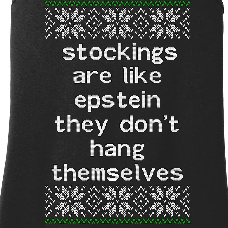 Hung Like Epstein Funny Ugly Christmas Ladies Essential Tank