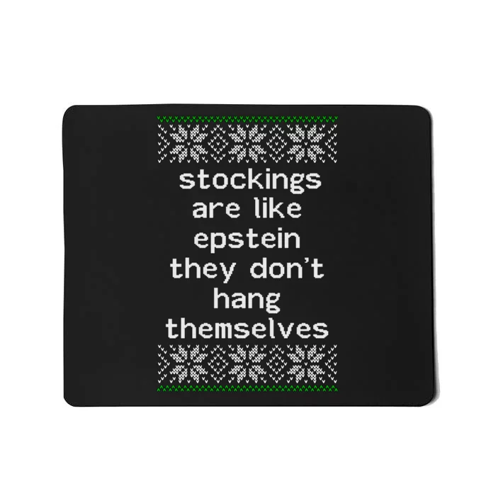 Hung Like Epstein Funny Ugly Christmas Mousepad