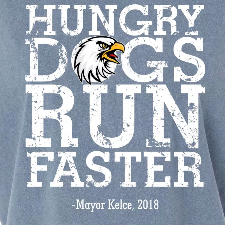 Hungry Dogs Run Faster Garment-Dyed Women's Muscle Tee