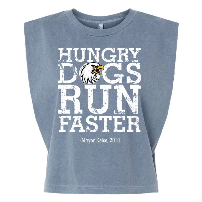 Hungry Dogs Run Faster Garment-Dyed Women's Muscle Tee