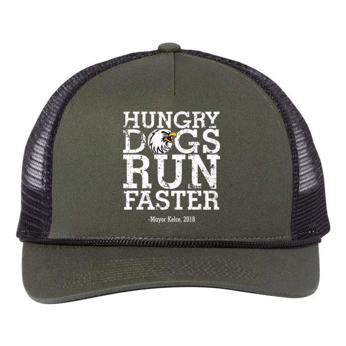 Hungry Dogs Run Faster Retro Rope Trucker Hat Cap