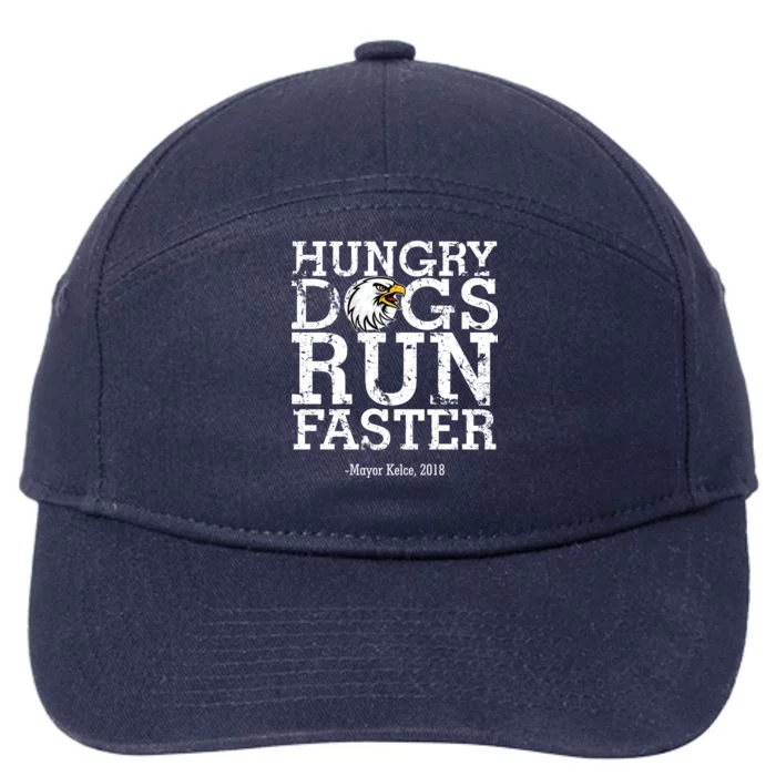 Hungry Dogs Run Faster 7-Panel Snapback Hat