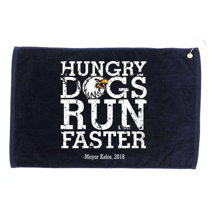 Hungry Dogs Run Faster Grommeted Golf Towel