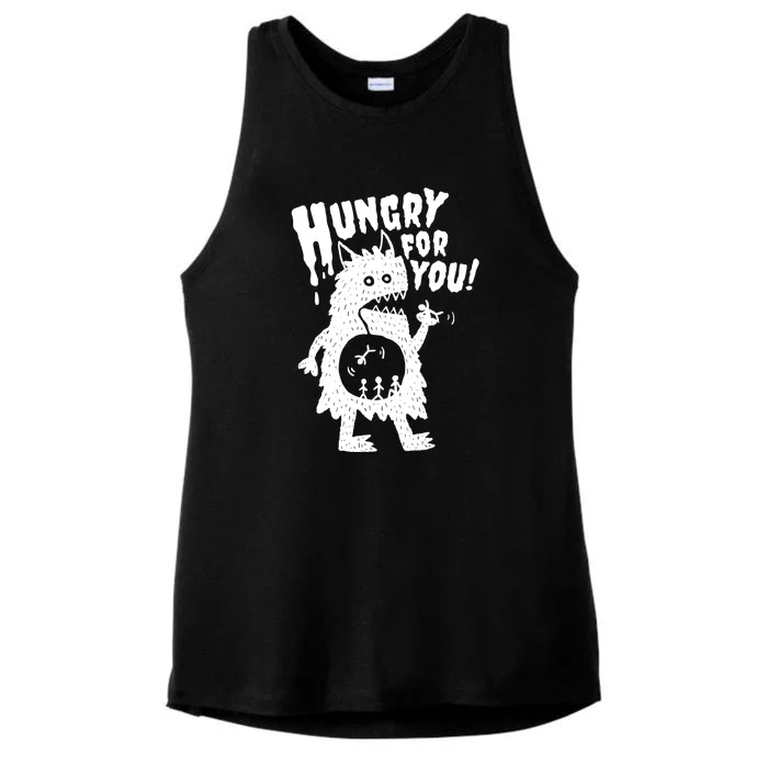 Hungry For You Monster Ladies Tri-Blend Wicking Tank