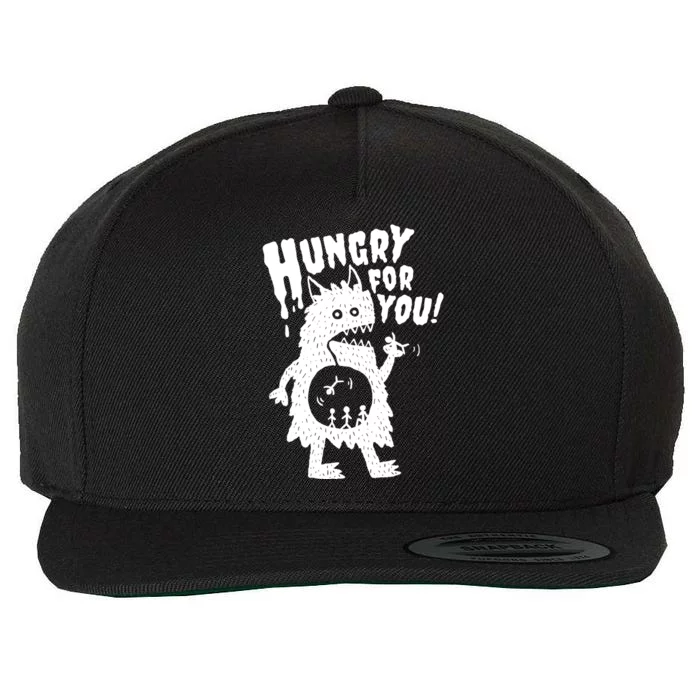 Hungry For You Monster Wool Snapback Cap