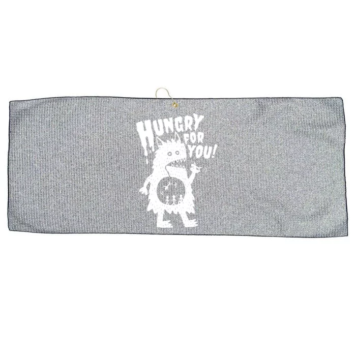 Hungry For You Monster Large Microfiber Waffle Golf Towel