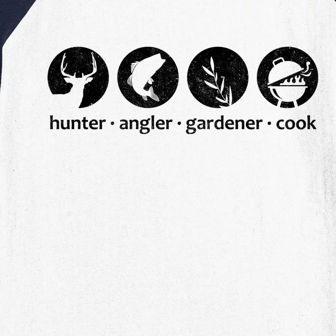 Hunter Angler Gardener Cook Baseball Sleeve Shirt